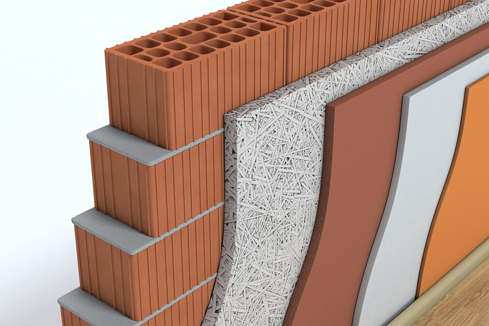 thermal insulation of a wall